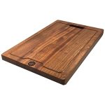 Strictly Sinks Wooden Cutting Board for Kitchen - Ideal Large Cutting Board, Chopping Board for Meat, Vegetables & Fruits with Handle & Juice Groove - Scratch-Resistant (19-3/4" x 11" x 7/8")