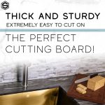Strictly Sinks Wooden Cutting Board for Kitchen - Ideal Large Cutting Board, Chopping Board for Meat, Vegetables & Fruits with Handle & Juice Groove - Scratch-Resistant (19-3/4" x 11" x 7/8") - Image 2