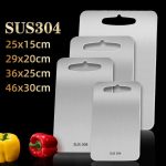 Clupup 304 Stainless Steel Cutting Board Chopping Block Meat Vegetable Mat Kitchen Tool, Sustainable Kitchen Cutting for scale Board Butcher Block for Meat, Cheese, Cut Boards - Image 5
