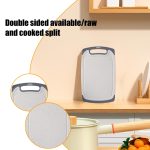 Plastic Cutting Boards for Kitchen Dishwasher Safe, Extra Large Cutting Board for Meat with Juice Grooves, Easy Grip Handle, Non-Slip, with Grinding Area - Image 5
