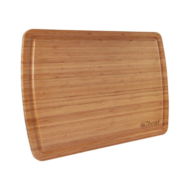 Extra Large Bamboo Cutting Board for Kitchen - Largest Wooden Butcher Block for Turkey, Meat, Vegetables, BBQ - 30 x 20 Inch - Over the Stove Cutting Board with Juice