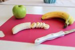 4 pack Large Flexible Plastic Cutting Boards Set with Handle Mat board for use with kitchen knife Mats are dishwasher safe on - Image 3